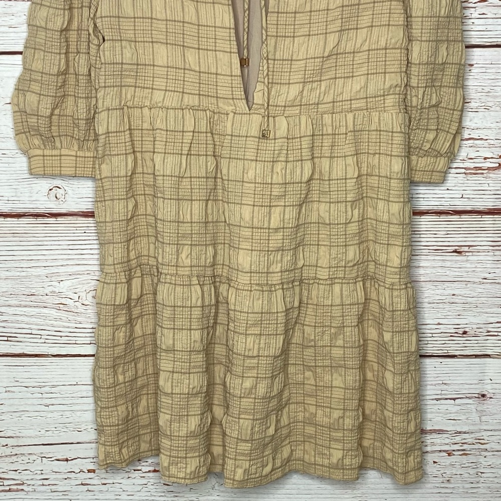 Showpo Darcia Dress in Beige Check Sz 2 - Picture 14 of 16